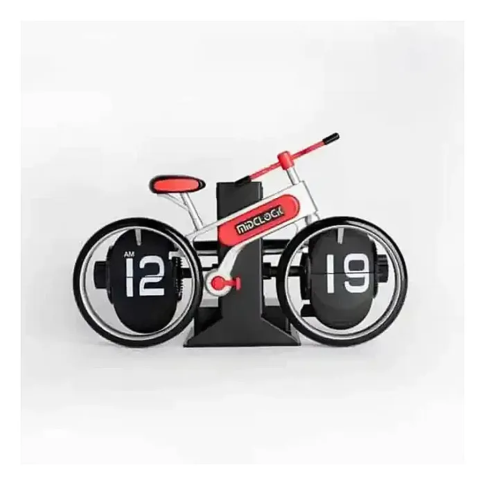 MidClock HY-F117 Bicycle-Inspired Retro Vintage Flip Desk Clock